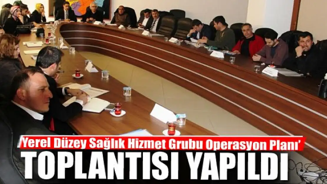 Van'da 'Yerel Düzey Sağlık Hizmet Grubu Operasyon Planı' toplantısı