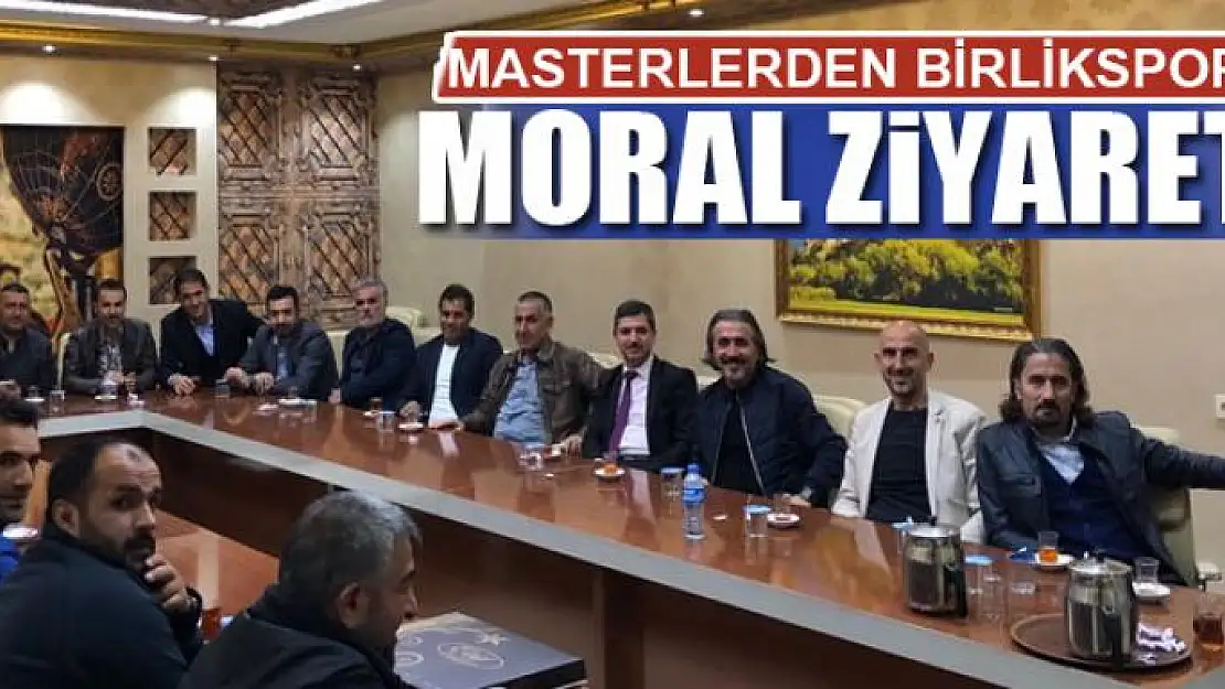 MASTERLERDEN BİRLİKSPOR'A MORAL ZİYARETİ