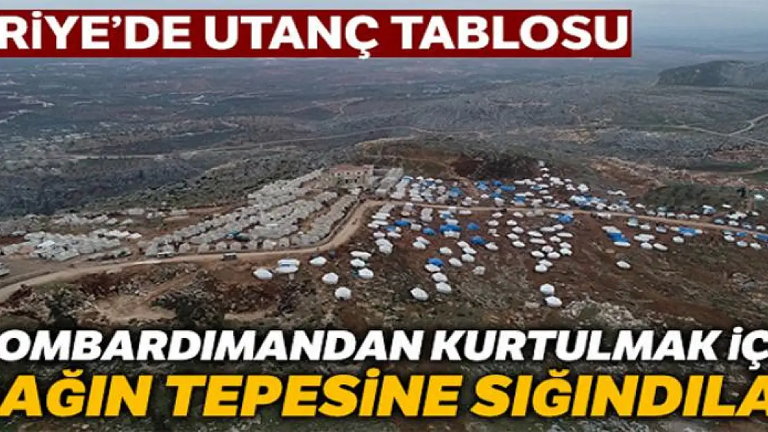 Bombardımandan kurtulmak için dağın tepesine sığındılar