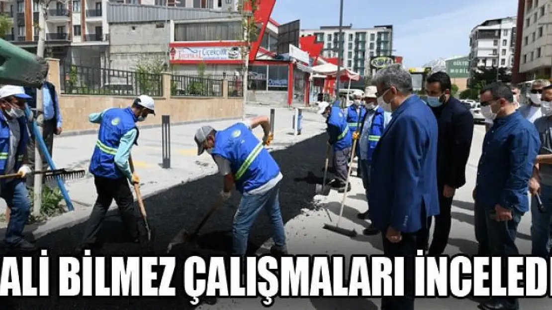 Vali Bilmez çalışmaları inceledi