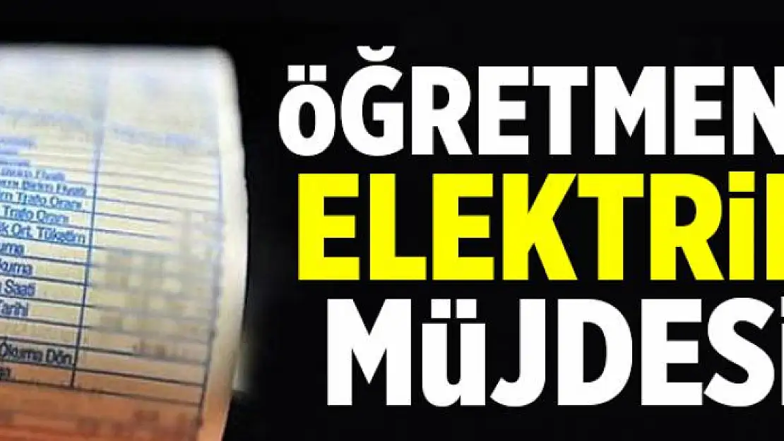 Öğretmene elektrik indirimi  