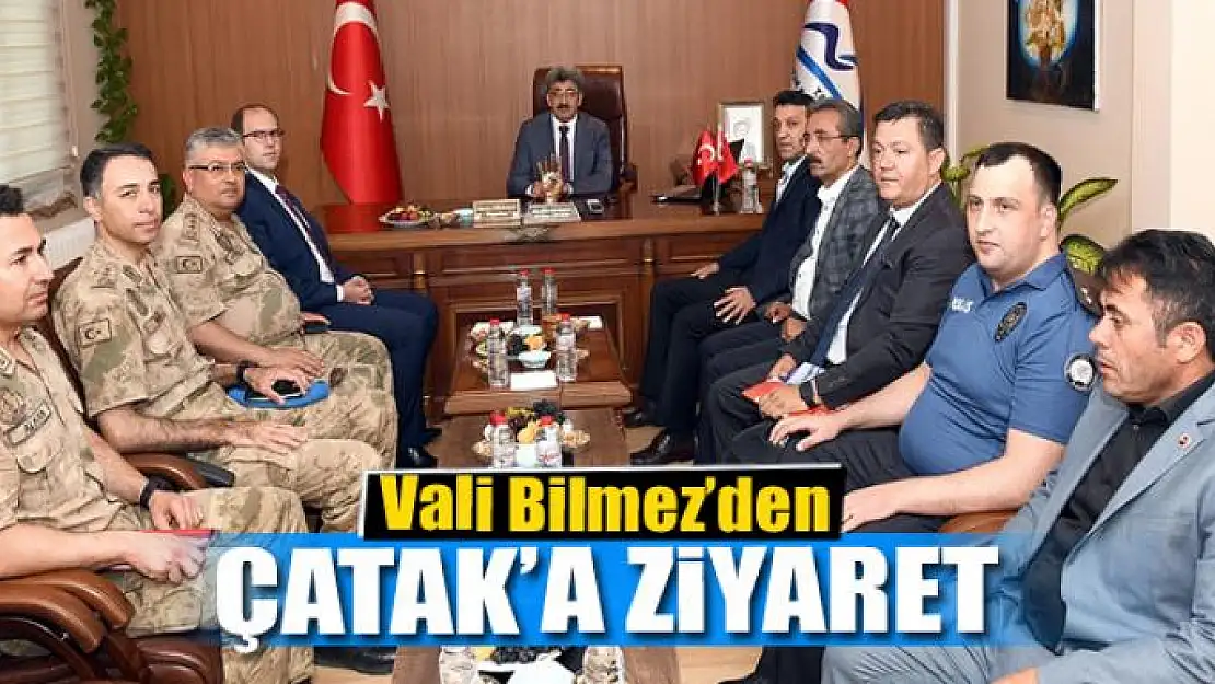 Vali Bilmez'den Çatak'a ziyaret