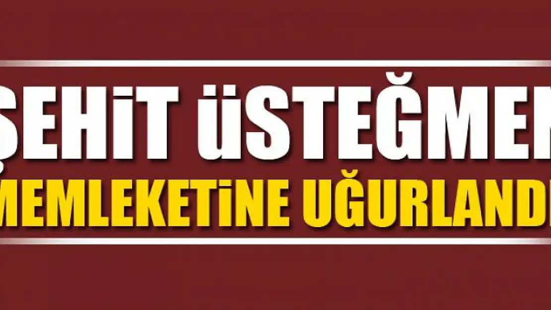 Şehit üsteğmen memleketine uğurlandı 