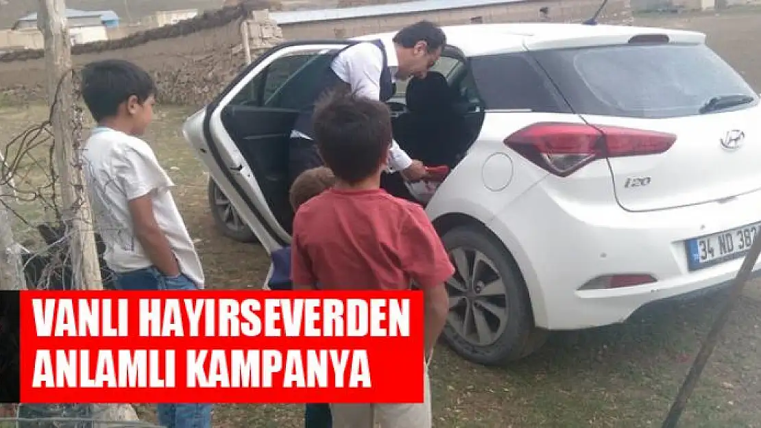 Vanlı hayırseverden anlamlı kampanya