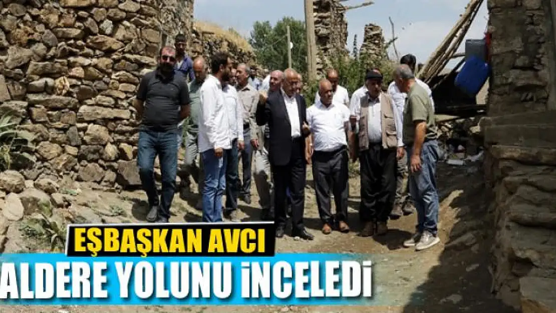 EŞBAŞKAN AVCI DALDERE YOLUNU İNCELEDİ