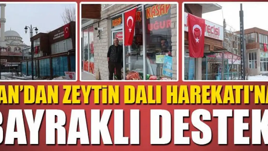 Van halkından Zeytin Dalı Harekatı'na bayraklı destek 