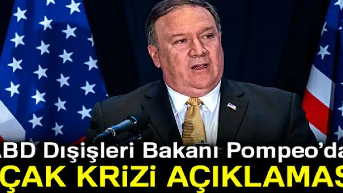 ABD'den uçak krizi açıklaması