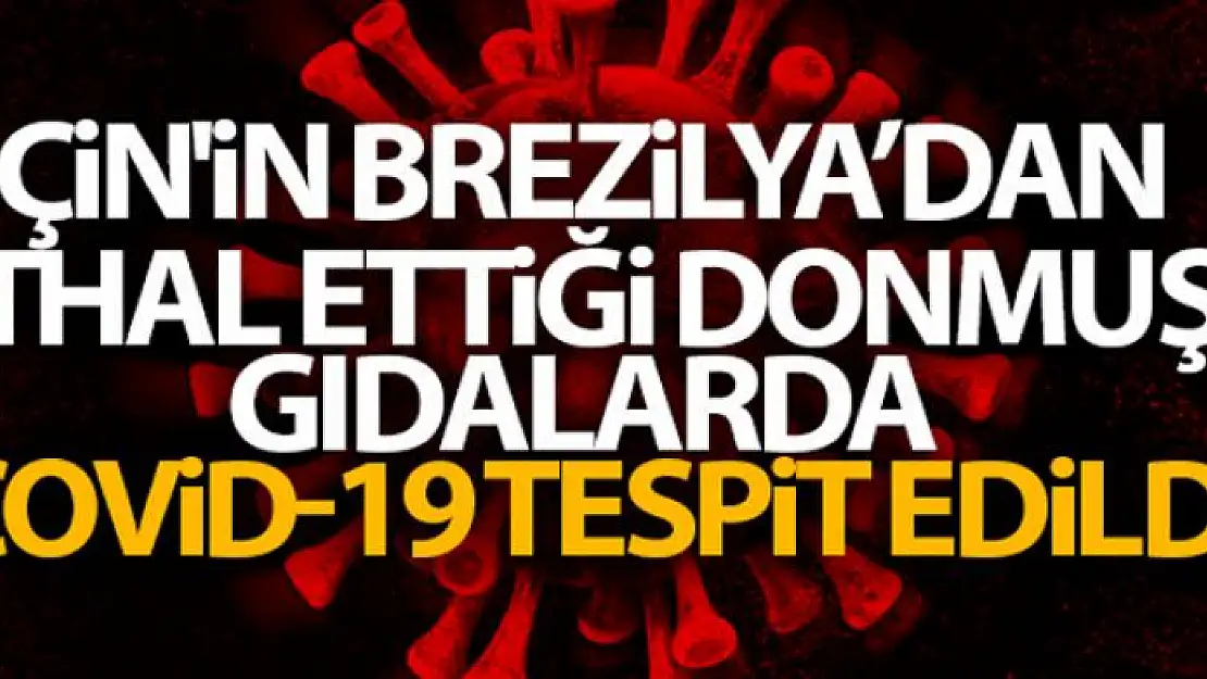 Çin'in Brezilya'dan ithal ettiği donmuş gıdalarda Covid-19 tespit edildi