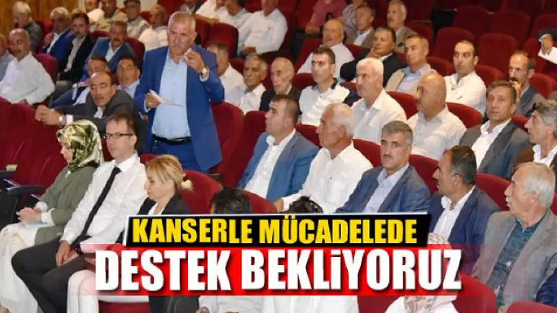 KANSERLE MÜCADELEDE DESTEK BEKLİYORUZ