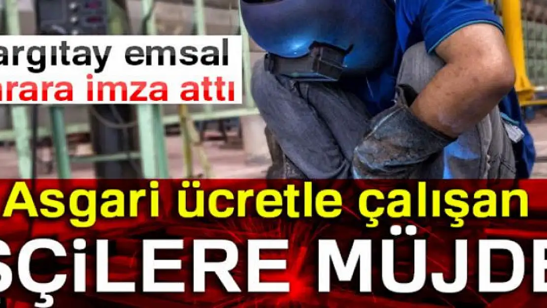 Asgari ücretle çalışan işçilere müjde