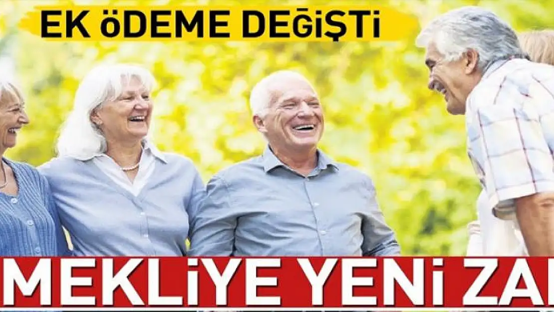 Emekliye yeni zam 