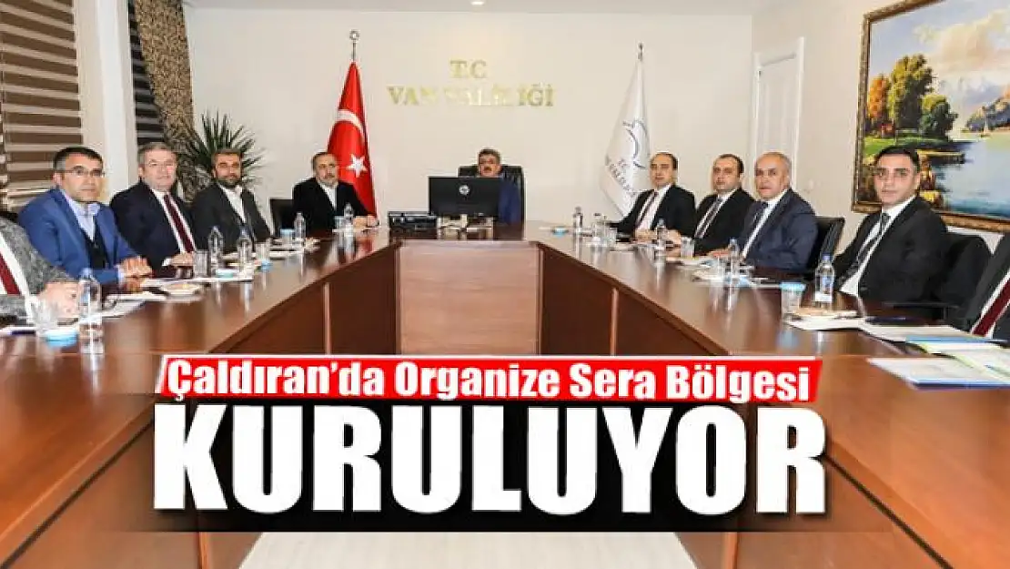 Çaldıran'da Organize Sera Bölgesi kuruluyor