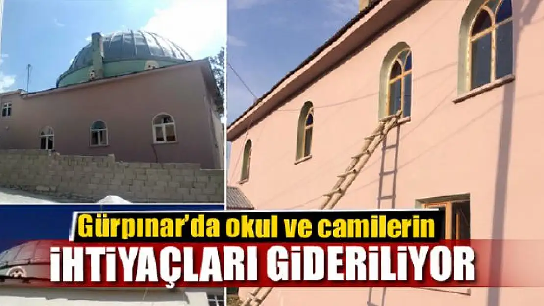 Gürpınar'da okul ve camilerin ihtiyaçları gideriliyor