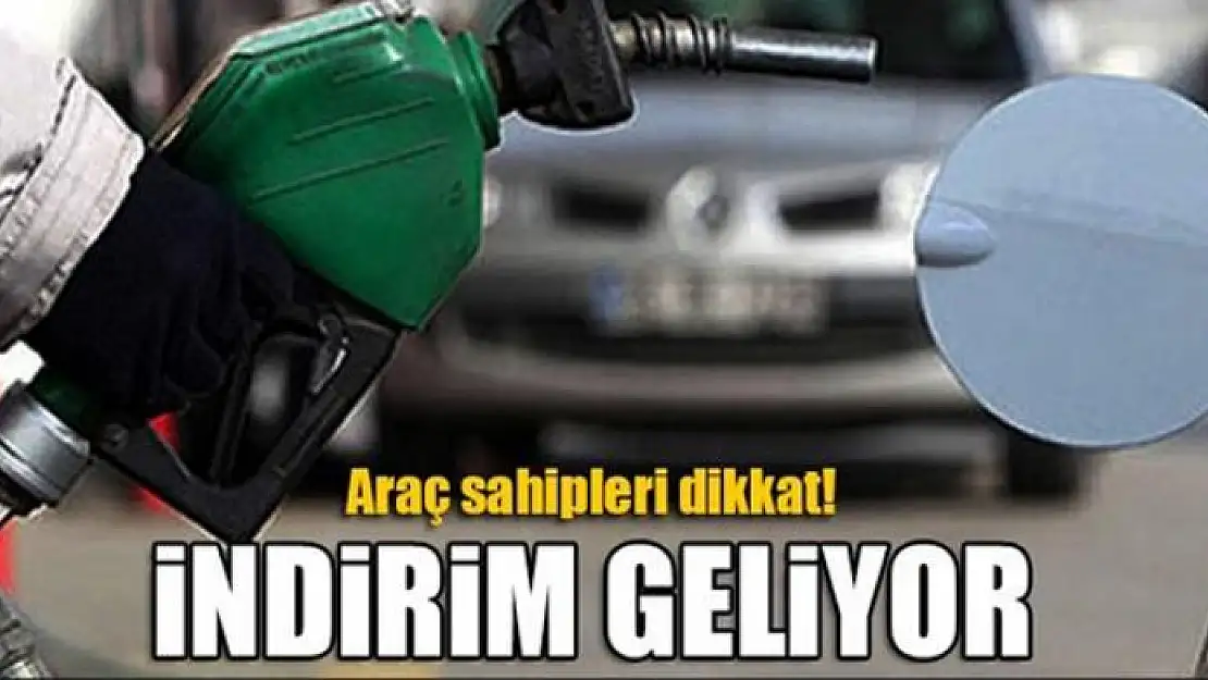 Benzine indirim geliyor!