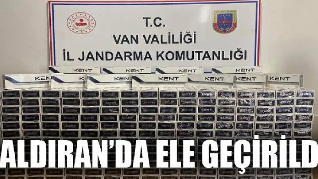 Çaldıran'da 4 bin 400 paket kaçak sigara ele geçirildi