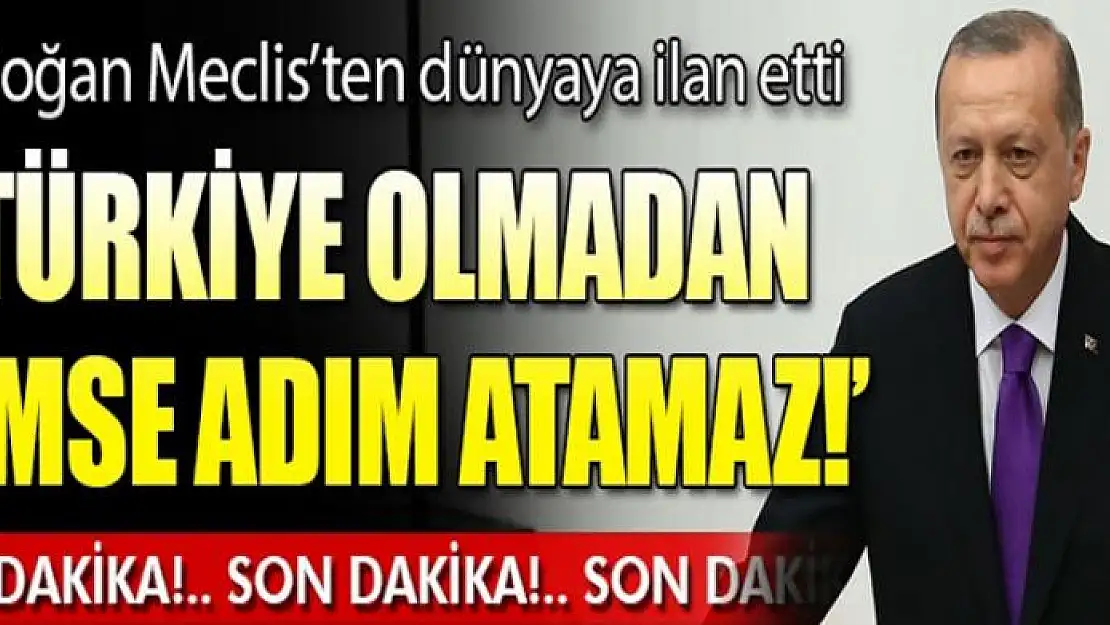 Erdoğan'dan TBMM açılışında flaş açıklamalar: Türkiye olmadan...