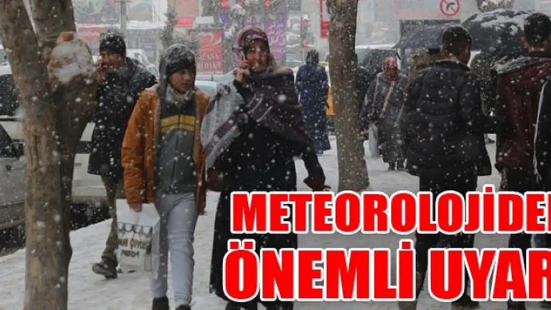 Meteorolojiden kar, buzlanma ve çığ uyarısı