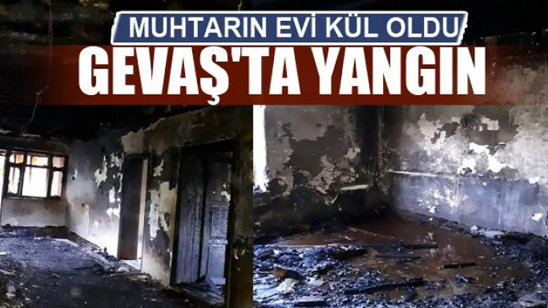 Gevaş'ta yangın 