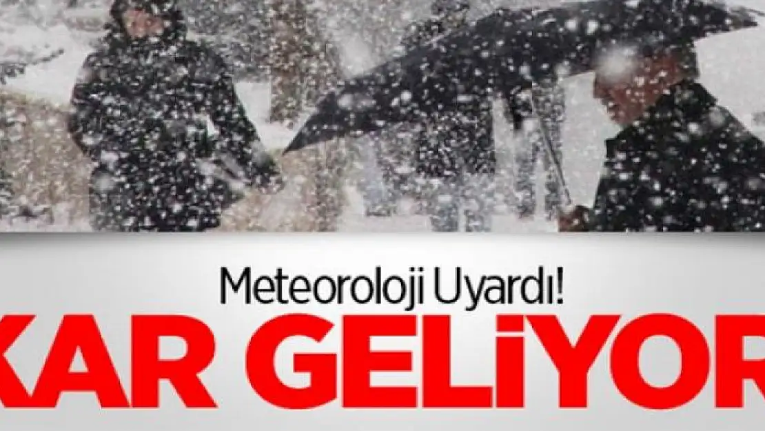 Meteorolojiden kar yağışı uyarısı