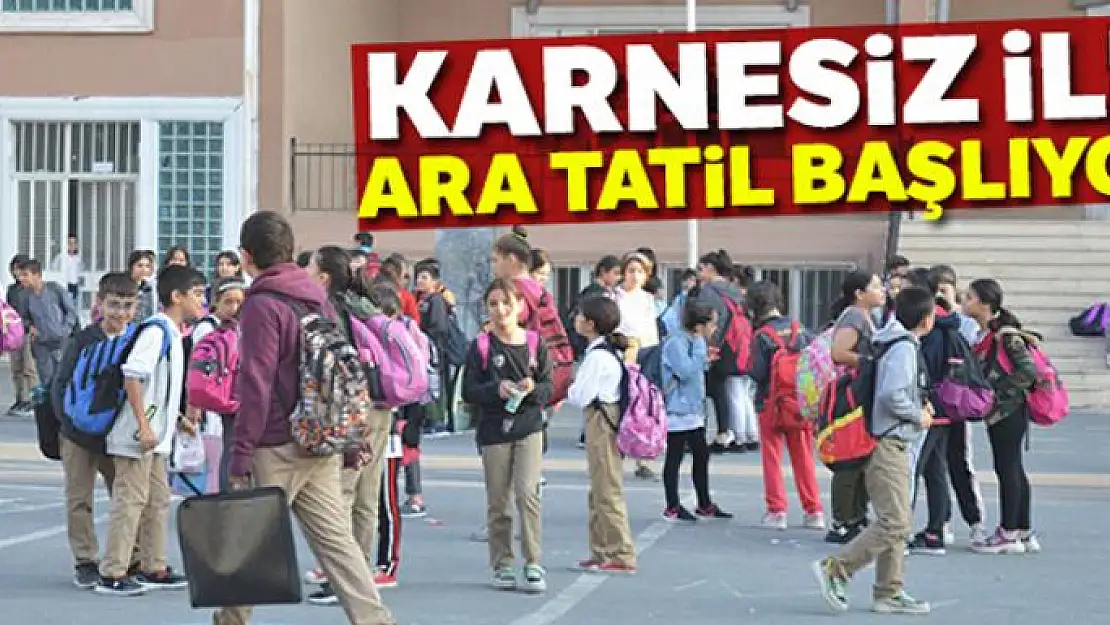 İlk ara tatil 18 Kasım'da başlıyor