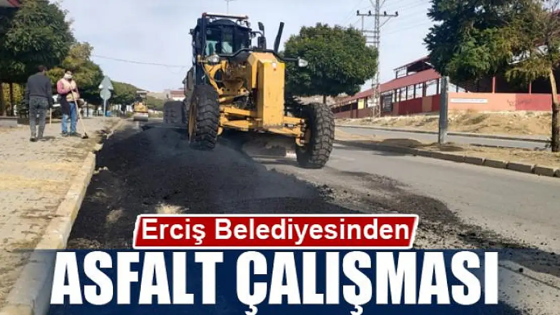 Erciş Belediyesinden asfalt çalışması