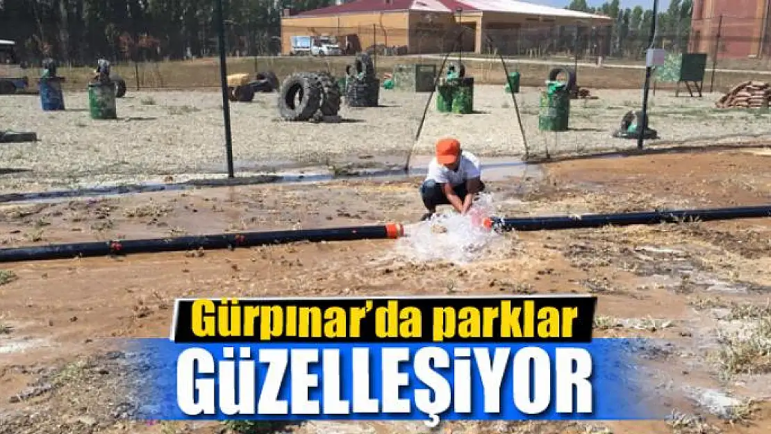 Gürpınar'da parklar güzelleşiyor