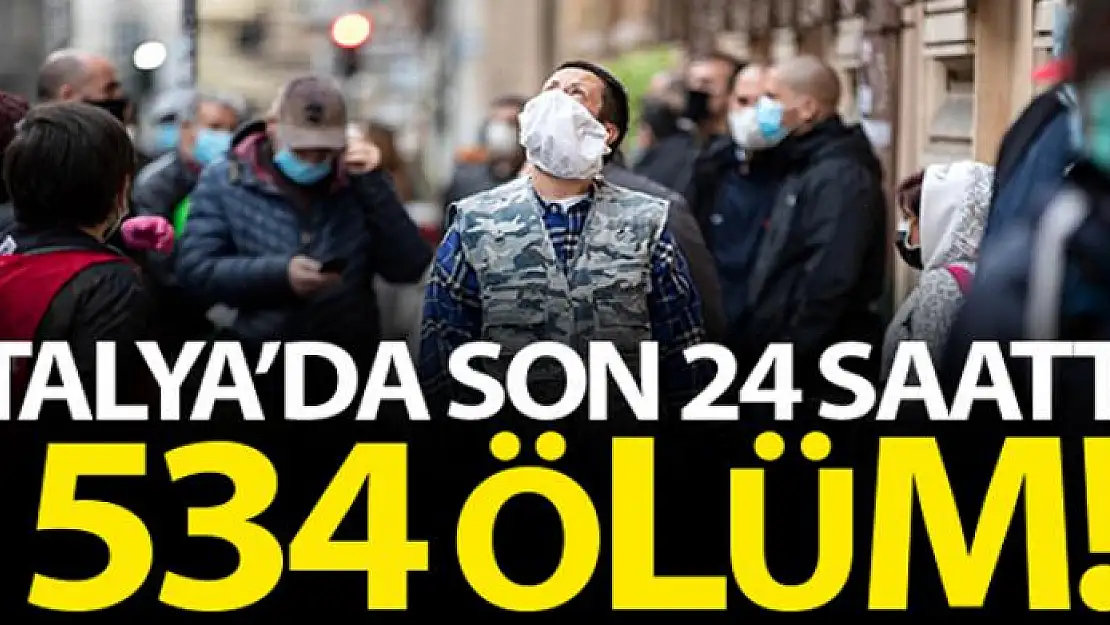 İtalya'da son 24 saatte 534 kişi öldü, can kaybı 24 bin 648'e yükseldi