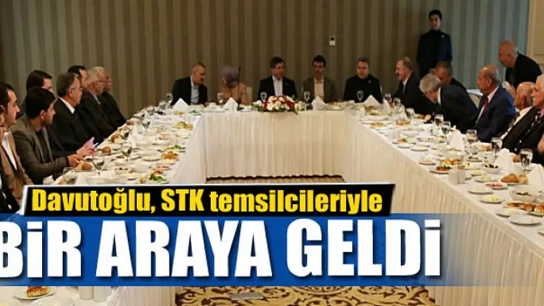 Davutoğlu, STK temsilcileriyle bir araya geldi 