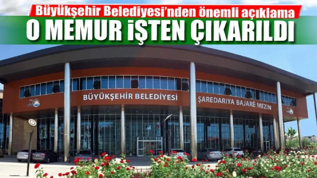 Büyükşehir'den önemli açıklama!