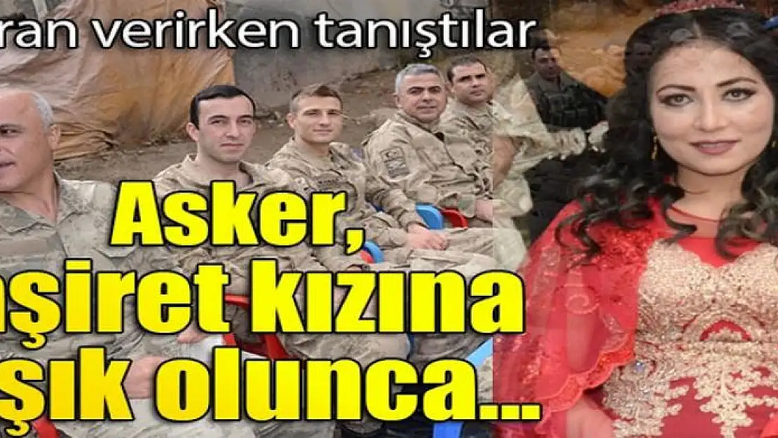 Asker ile aşiret kızı evlendi, düğünde kardeşlik mesajları verildi