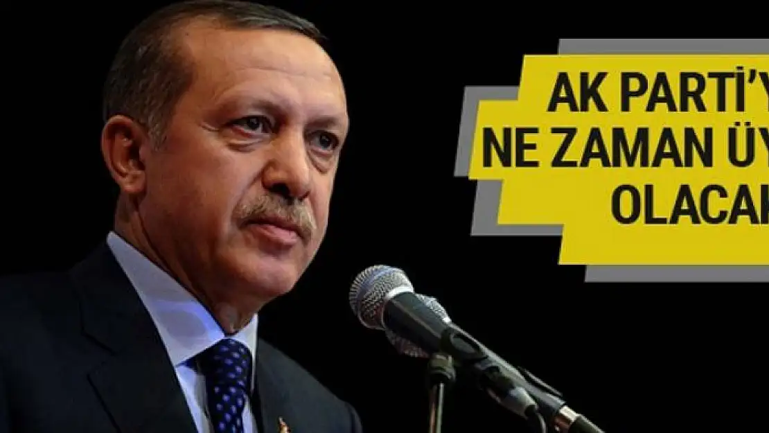 Erdoğan AK Parti'ye ne zaman üye olacak Bakan Bozdağ açıkladı