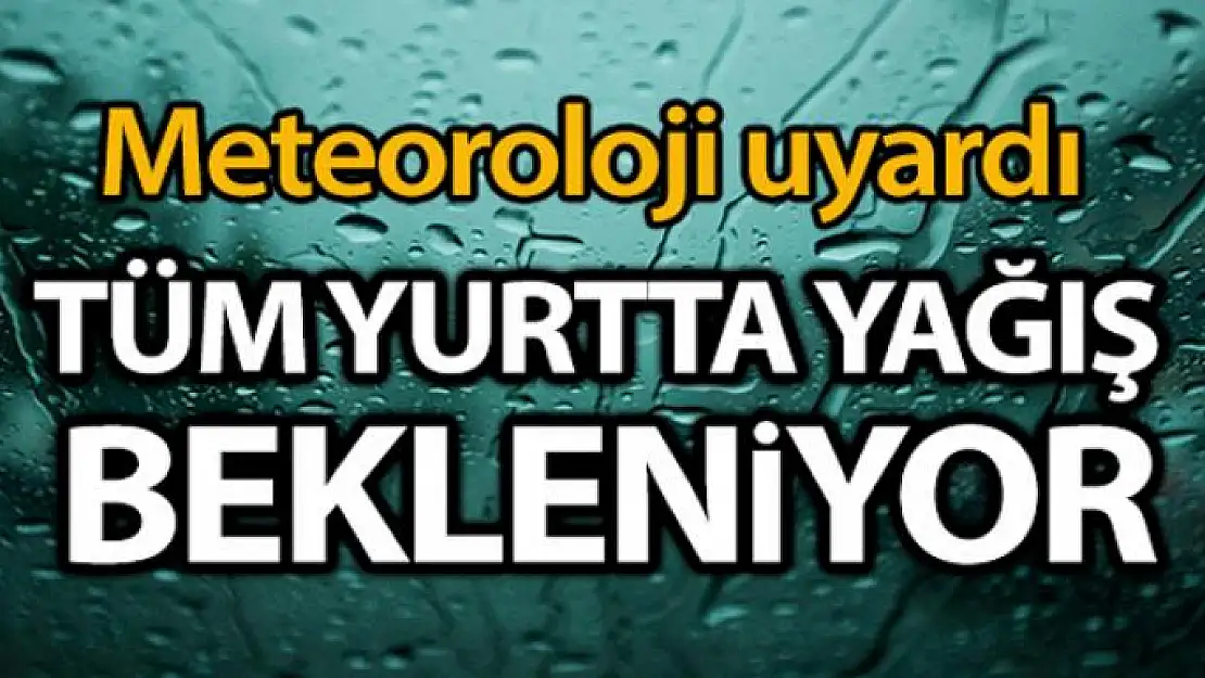 Meteorolojiden kuvvetli yağış ve çığ uyarısı