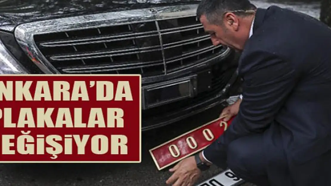 Yeni sistemle Ankara'da plakalar da değişiyor