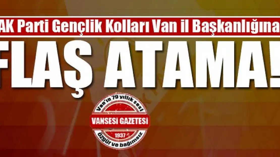 AK Parti Gençlik Kolları Van İl Başkanlığına flaş atama!