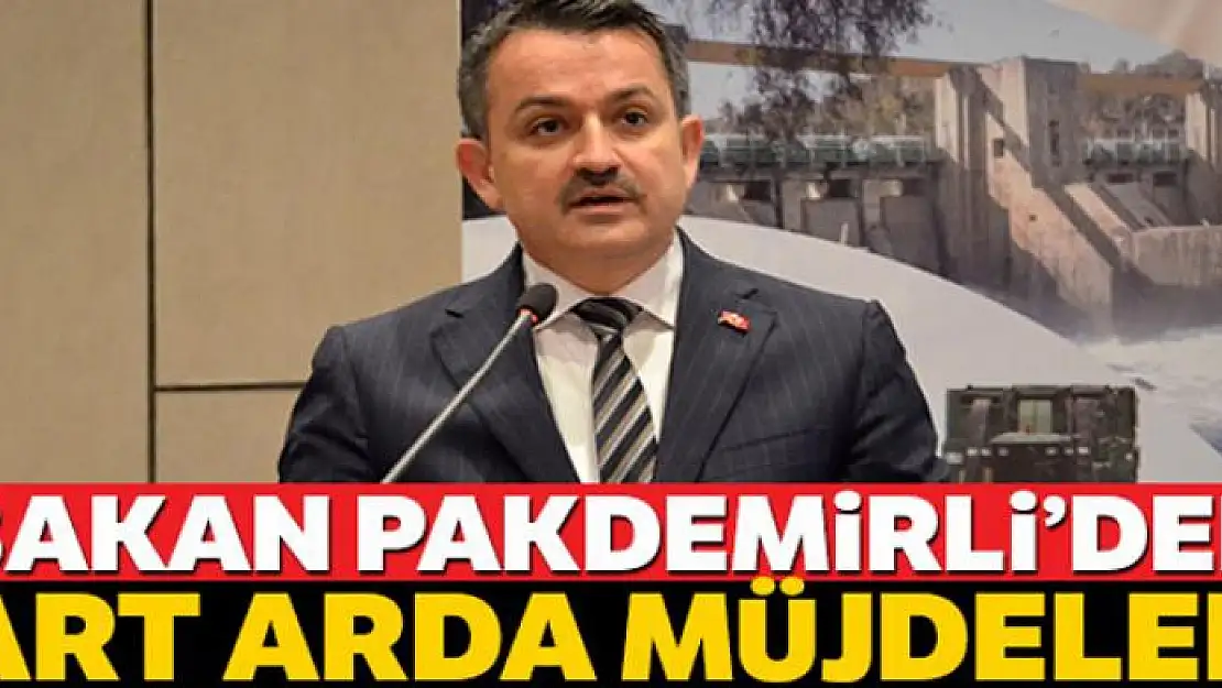 Bakan Pakdemirli'den art arda müjdeler