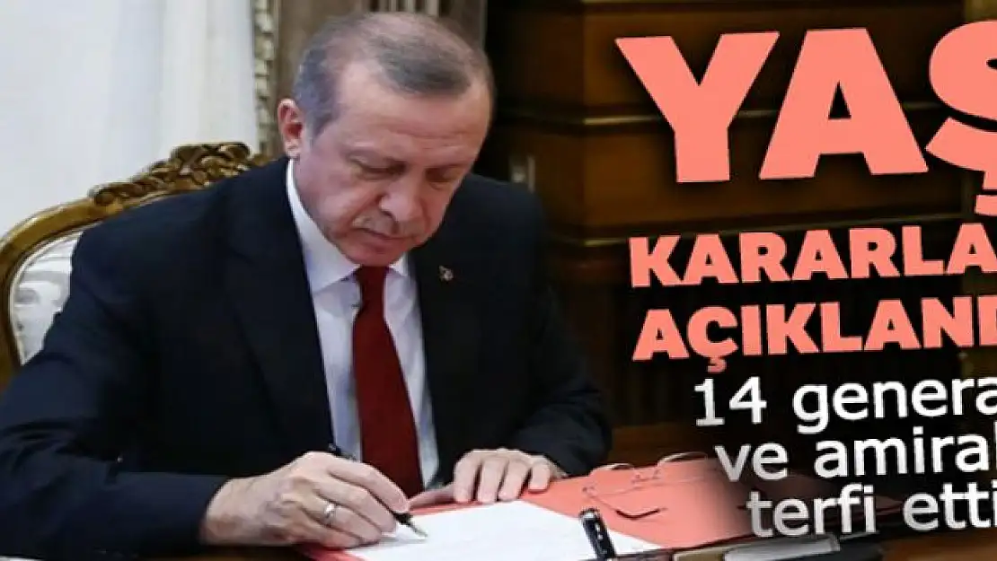 Cumhurbaşkanı Erdoğan, YAŞ kararlarını onayladı!