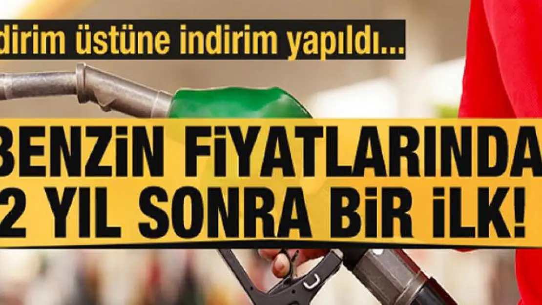 Benzin fiyatlarında 2 yıl sonra bir ilk!