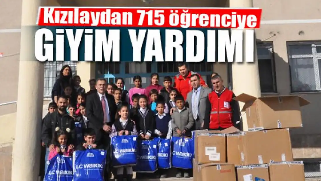 Kızılaydan 715 öğrenciye giyim yardımı