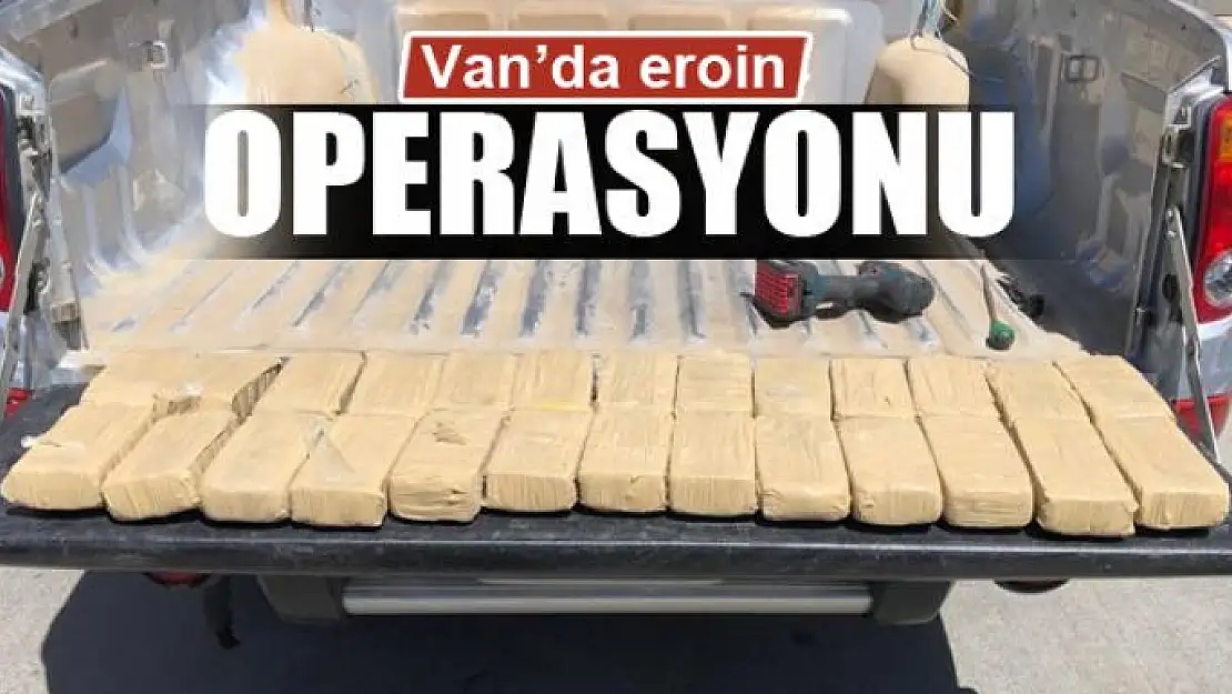 Van'da 13 kilo eroin ele geçirildi 