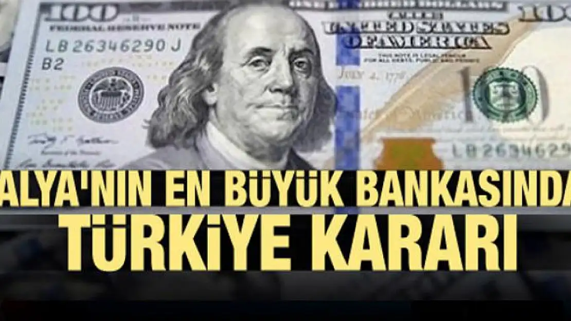 İtalya'nın en büyük bankasından Türkiye kararı