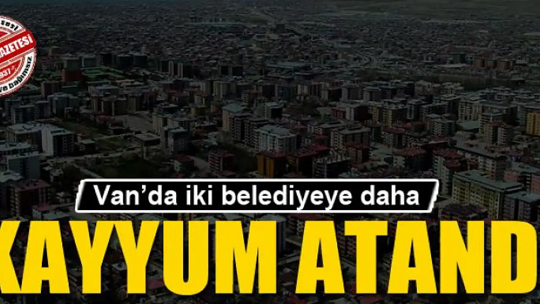 Van'da iki belediyeye daha kayyum atandı