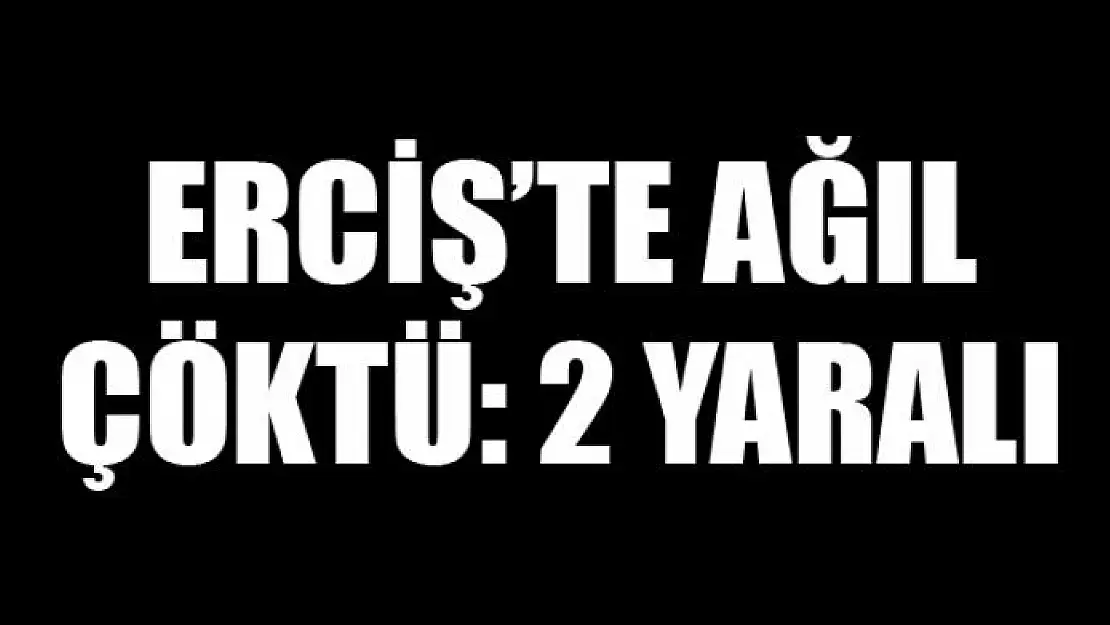 Erciş'te ağıl çöktü: 2 yaralı