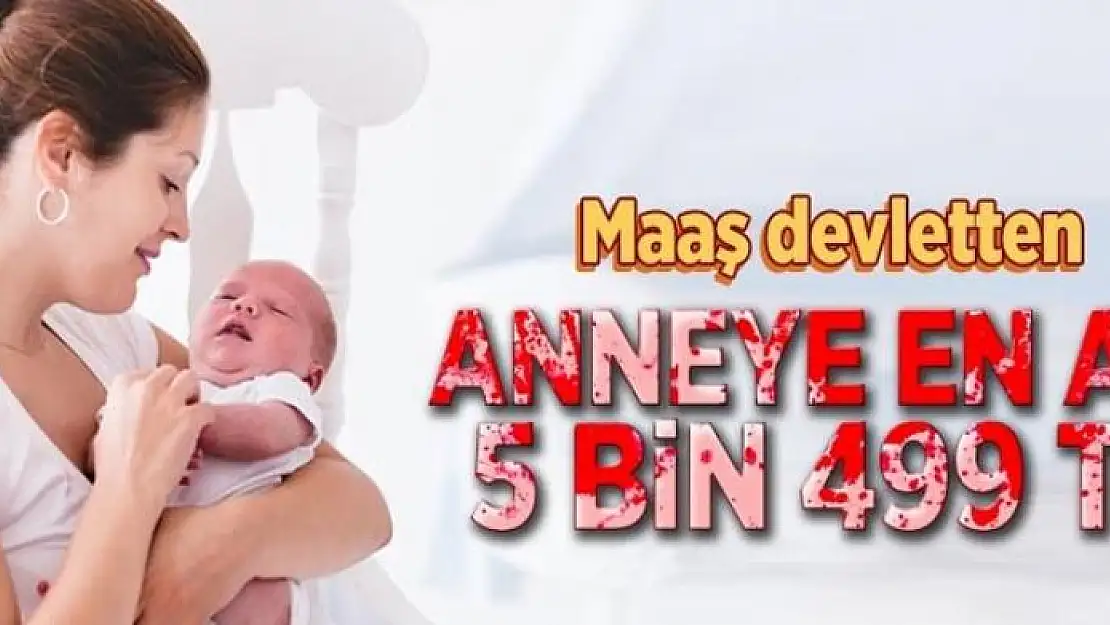 Anneye en az 5 bin 499 TL 