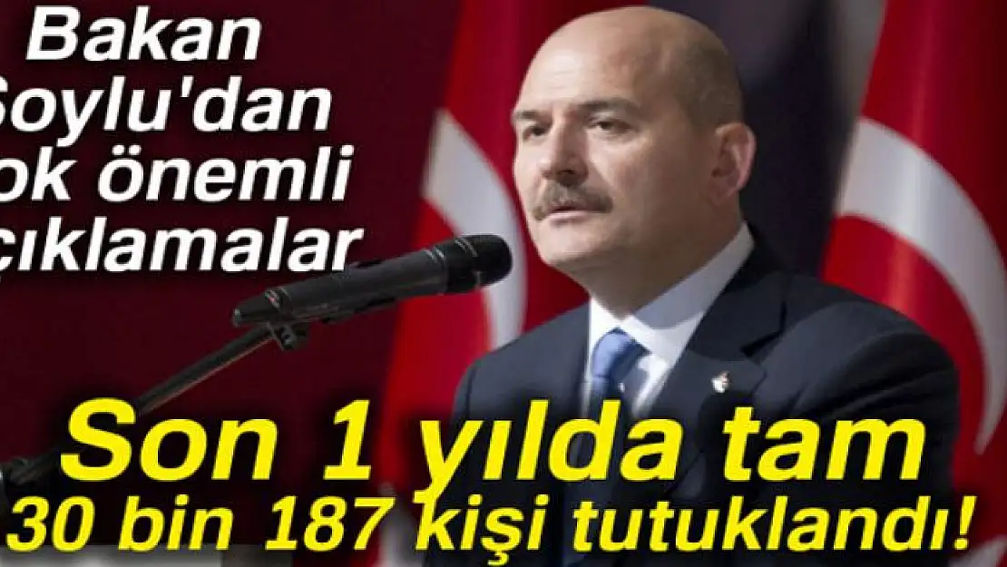 Bakan Soylu'dan çok önemli açıklamalar