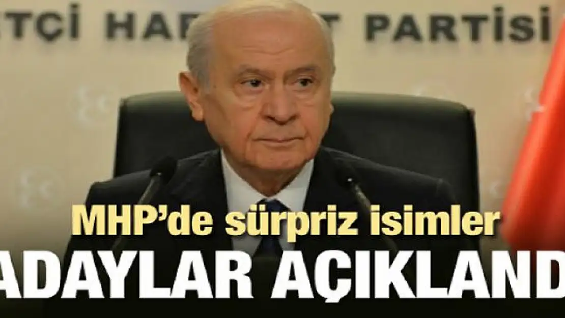 MHP'de sıcak saatler! Adaylar açıklandı