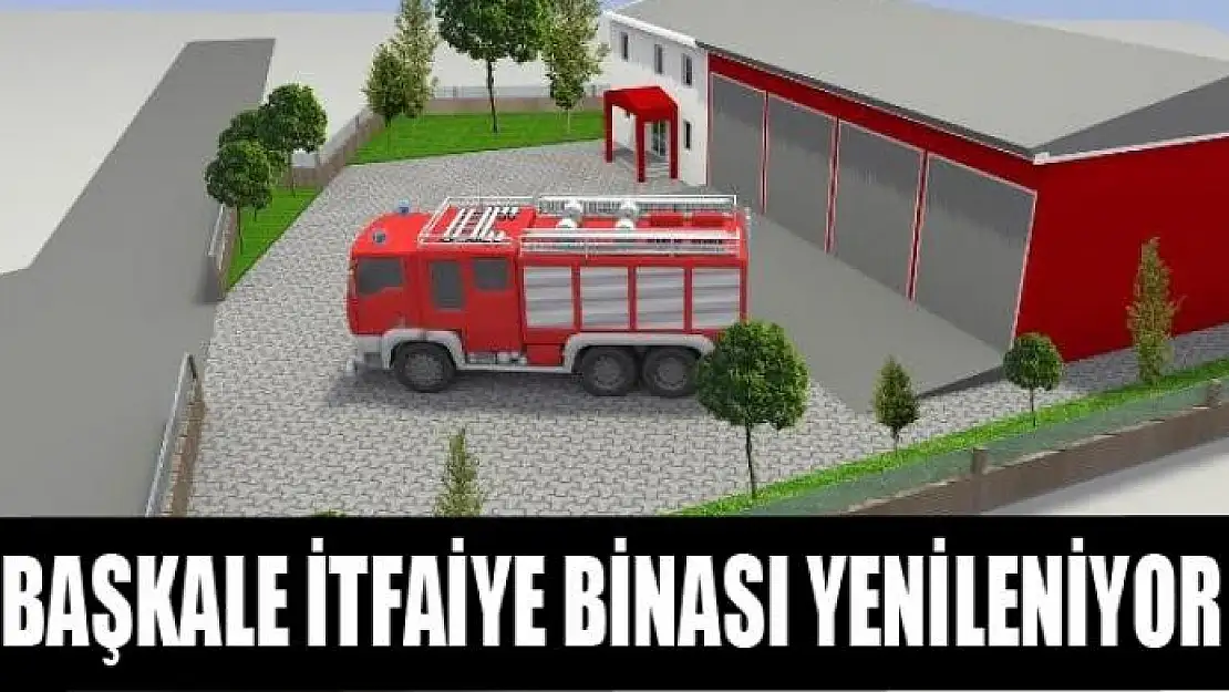 Başkale itfaiye binası yenileniyor