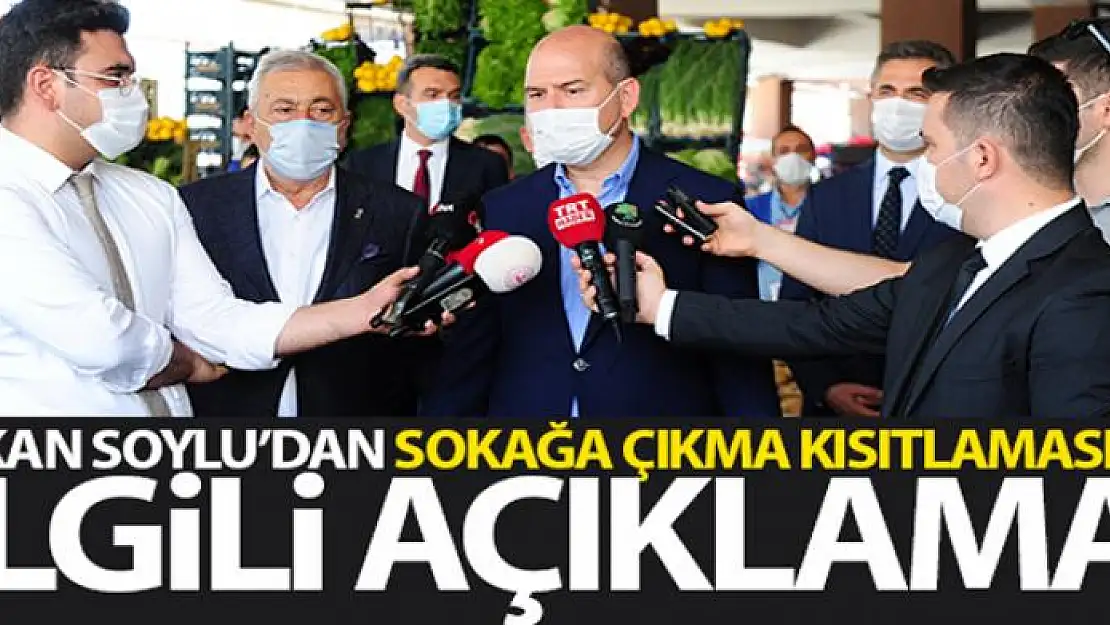 Bakan Soylu'dan sokağa çıkma kısıtlamasıyla ilgili açıklama