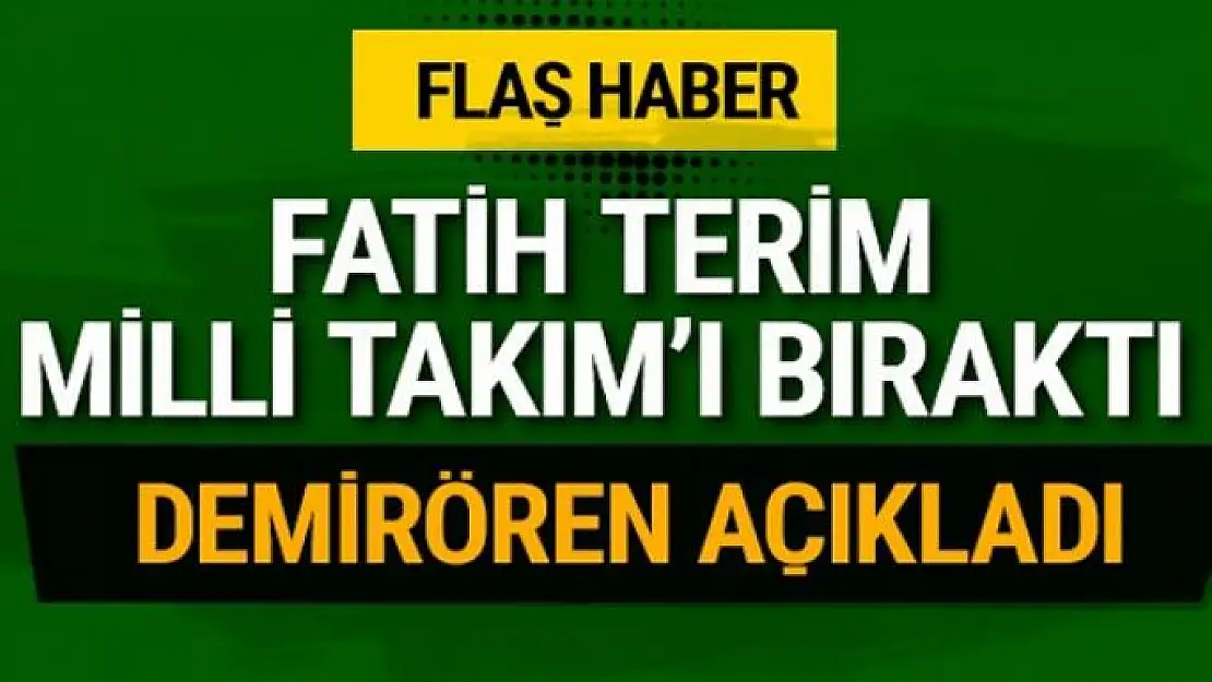 Fatih Terim istifa etti! Milli Takım'da şok gelişme