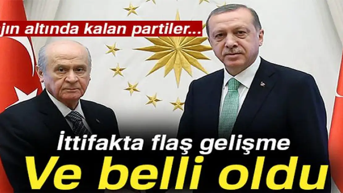 İttifakın ana omurgası belli oldu