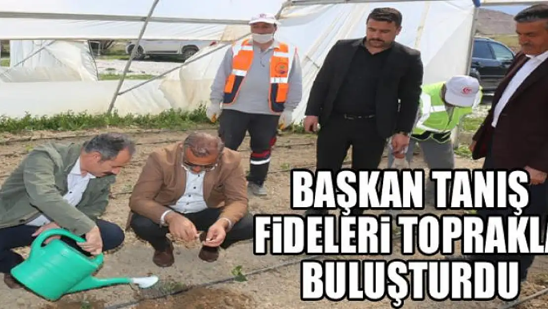 Başkan Tanış fideleri toprakla buluşturdu